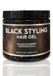 Solo Barbers Black Styling Gel 16oz